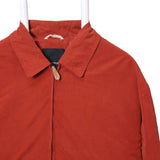 London Fog 90's Suede Zip Up Harrington Jacket Medium Red