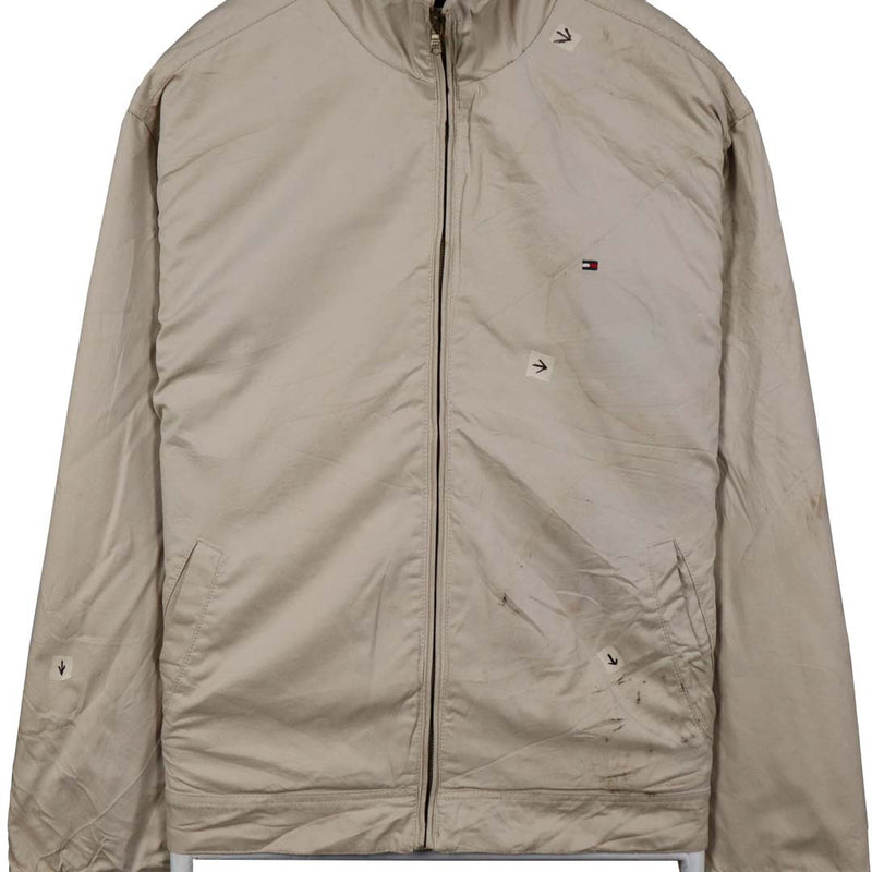 Tommy Hilfiger 90's Full Zip Up Harrington Jacket XLarge Beige Cream