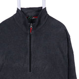 Woolrich 90's Warm Cosy Quarter Zip Fleece Jumper XLarge Grey
