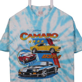 Dande 90's Tie Dye Racing Short Sleeve Crewneck T Shirt Large Blue