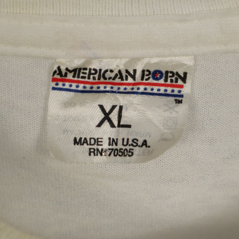 American Born 90's Winston 1992 Nascar Pocket T Shirt XLarge White
