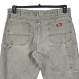 Dickies 90's Carpenter Workwear Denim Baggy Jeans / Pants 38 Khaki Green