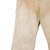 Carhartt 90's Relaxed Fit Carpenter Workwear Denim Trousers / Pants 36 x 30 Beige Cream