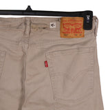 Levi's 90's 513 Denim Straight Leg Bootcut Jeans / Pants 34 x 32 Beige Cream