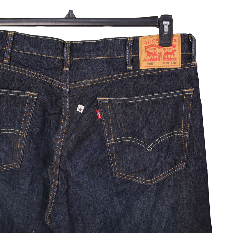 Levi's 90's 505 Denim Straight Leg Bootcut Jeans / Pants 38 Navy Blue