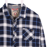 Tokyo Laundry 90's Lumberjack Long Sleeve Button Up Shirt XXLarge (2XL) Blue