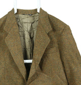 Harris Tweed 90's t Tweed Wool Jacket Blazer 40 Khaki Green