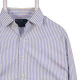 Polo Ralph Lauren 90's Long Sleeve Button Up Striped Shirt XLarge Blue