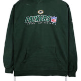 Reebok 90's Green Bay Packers NFL Pullover Hoodie Small Green