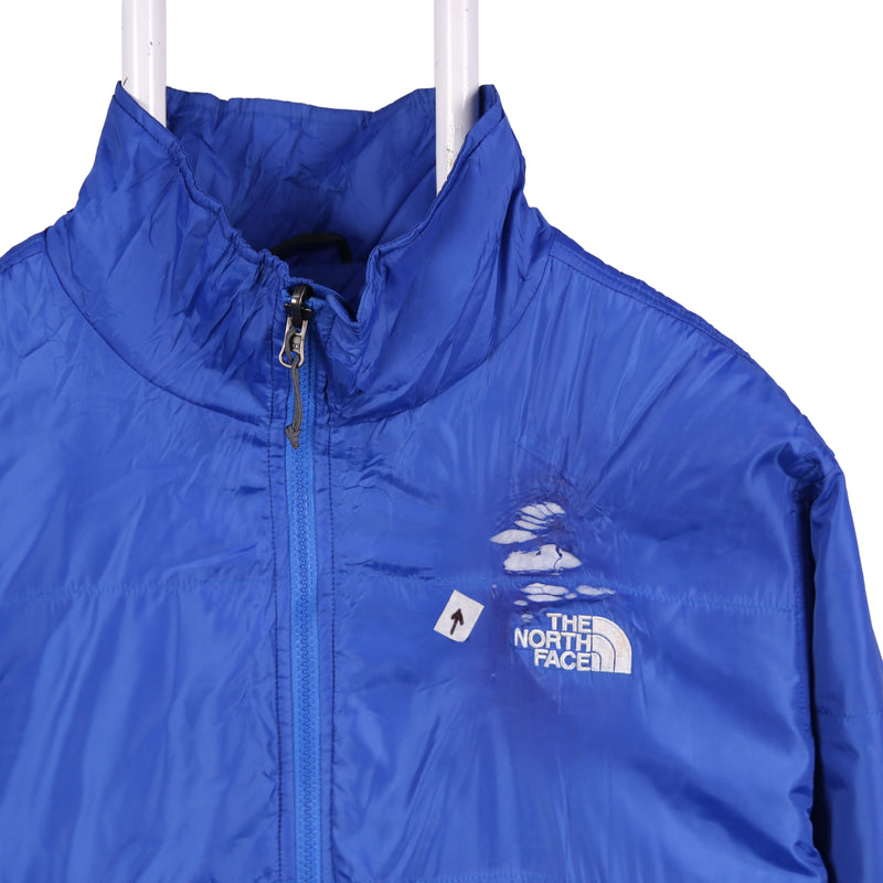 The North Face 90's Waterproof Nylon Sportswear Zip Up Bomber Jacket Large Blue