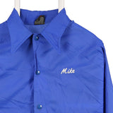 Aristo Jac 90's Coach Jacket Button Up Windbreaker Large Blue