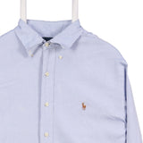 Polo Ralph Lauren 90's Long Sleeve Button Up Shirt XLarge Blue