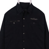 Guess 90's Long Sleeve Button Up Shirt Large Black