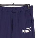 Puma 90's Elasticated Waistband Drawstrings Joggers / Sweatpants XLarge Navy Blue