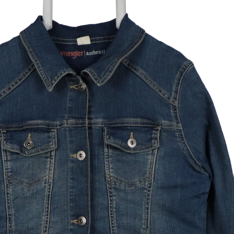Wrangler 90's Button Up Heavyweight Denim Jacket Large Blue