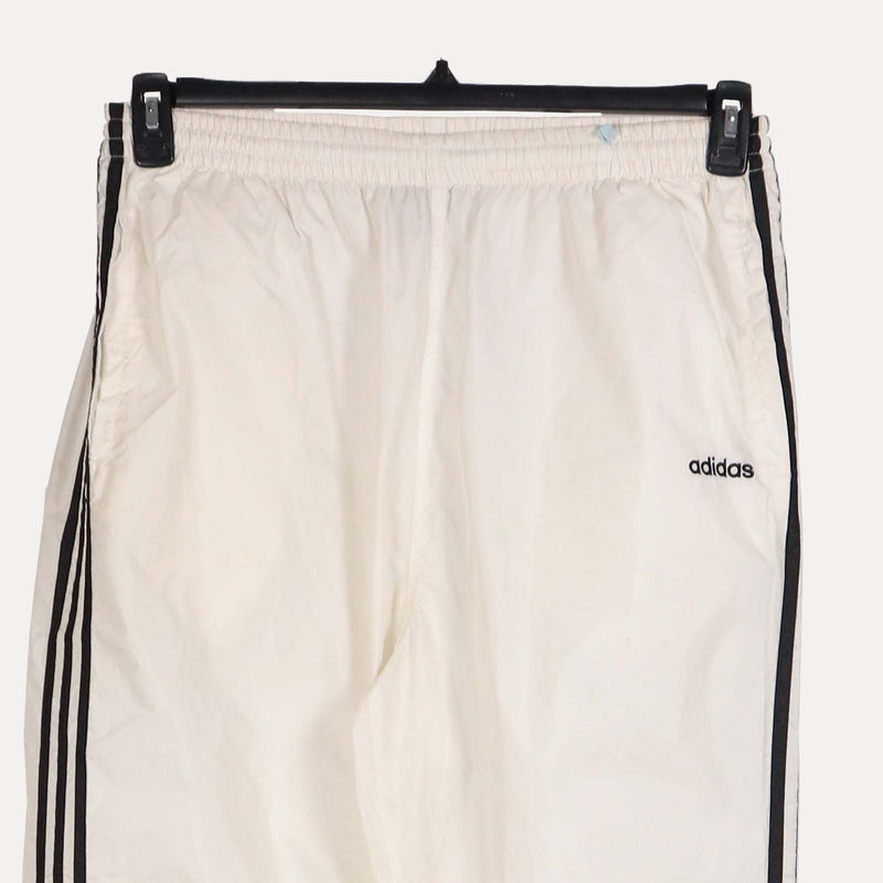 Adidas 90's Elasticated Waistband Drawstrings Joggers / Sweatpants Large White