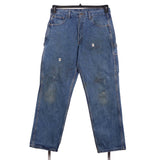 Carhartt 90's Denim Straight Leg Jeans / Pants 34 x 30 Blue