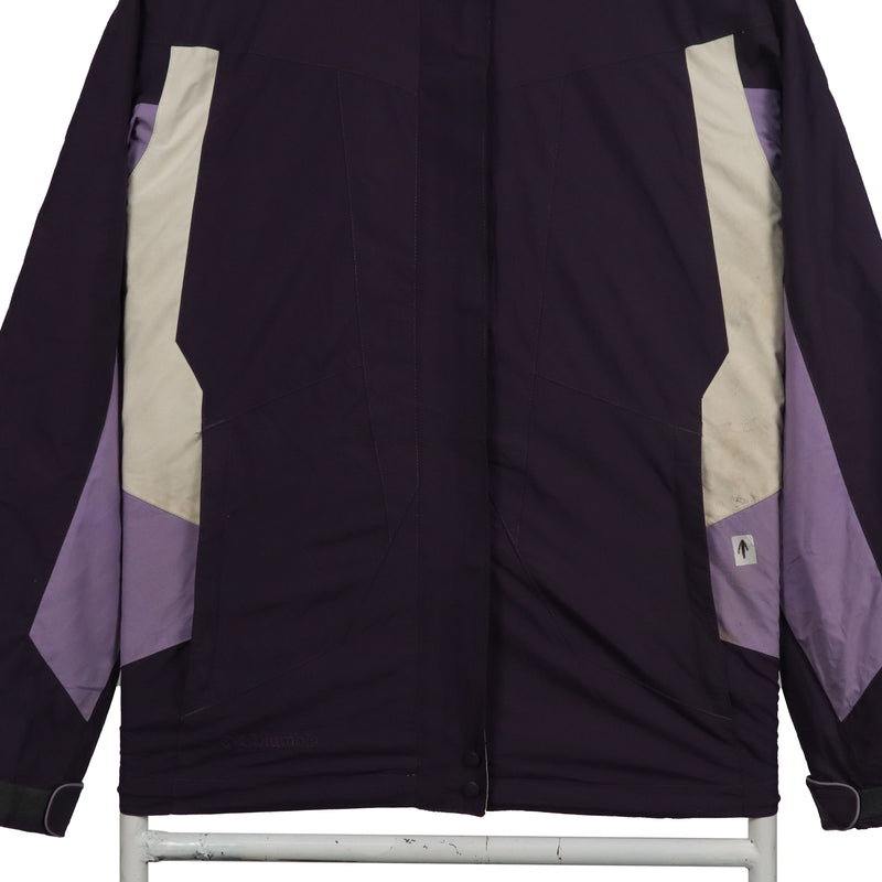 Columbia 90's Hooded Waterproof Zip Up Windbreaker Jacket Medium Purple