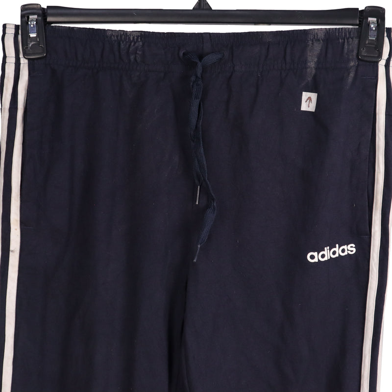 Adidas 90's Elasticated Waistband Drawstrings Trousers / Pants Medium Navy Blue