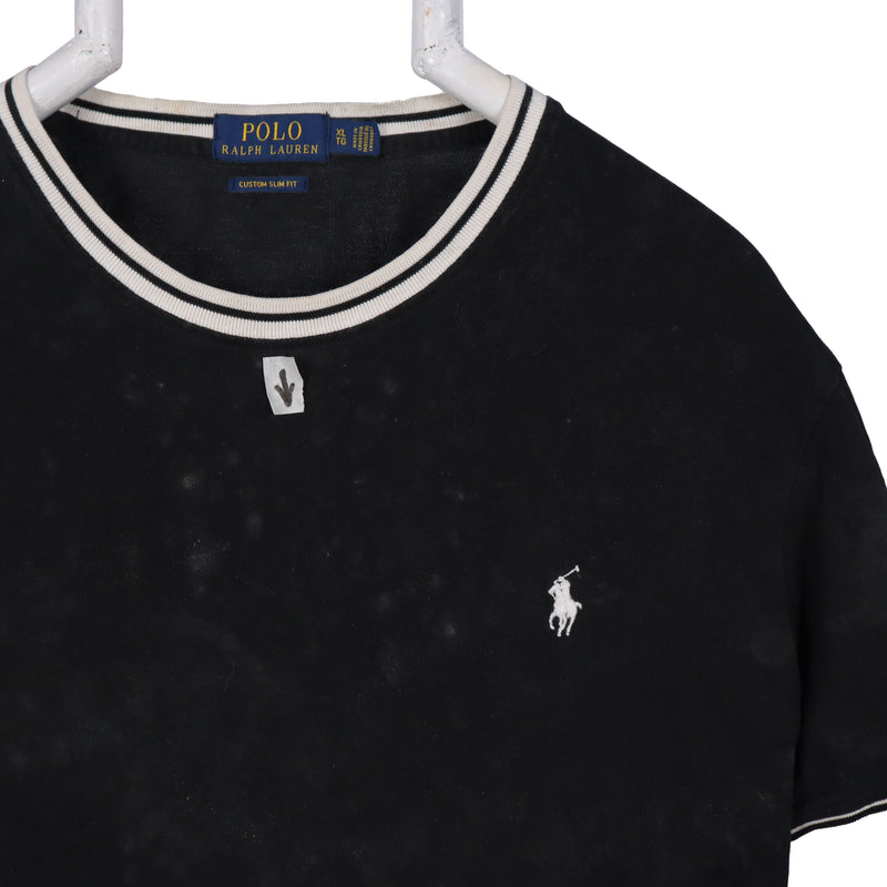 Polo Ralph Lauren 90's Crewneck small logo Short Sleeve T Shirt XLarge Black