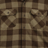 Wrangler 90's Button Up Check Long Sleeve Shirt XLarge Beige Cream