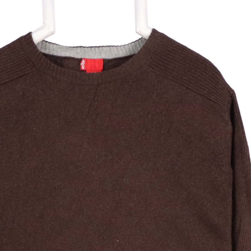 Levi's 90's Knitted Crewneck Jumper / Sweater Large Brown