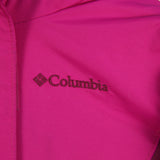 Columbia 90's Zip Up Hooded Waterproof Bomber Jacket Small Pink