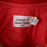 Exquisite 90's Cools Nylon Button Up Bomber Jacket XLarge Red
