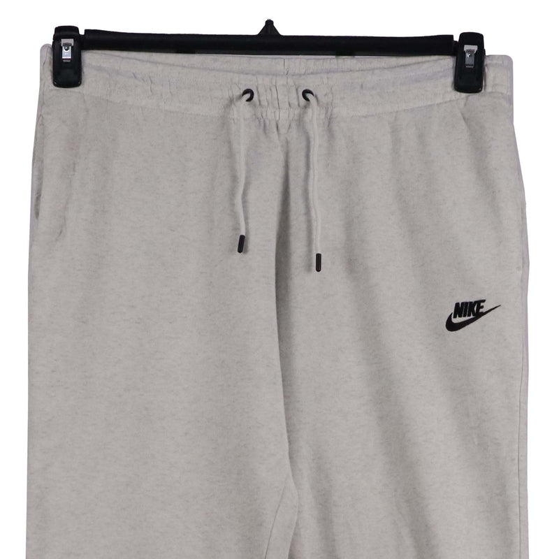 Nike 90's Elasticated Waistband Drawstrings Swoosh Joggers / Sweatpants Medium White