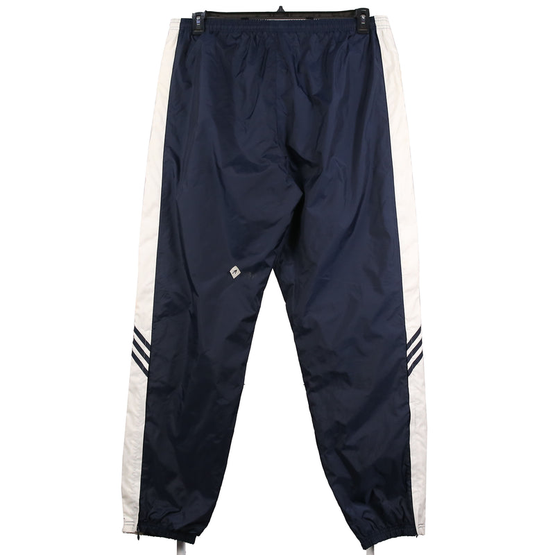 Adidas 90's Nylon Sportswear Elasticated Waistband Drawstrings Trousers / Pants XXLarge (2XL) Navy Blue