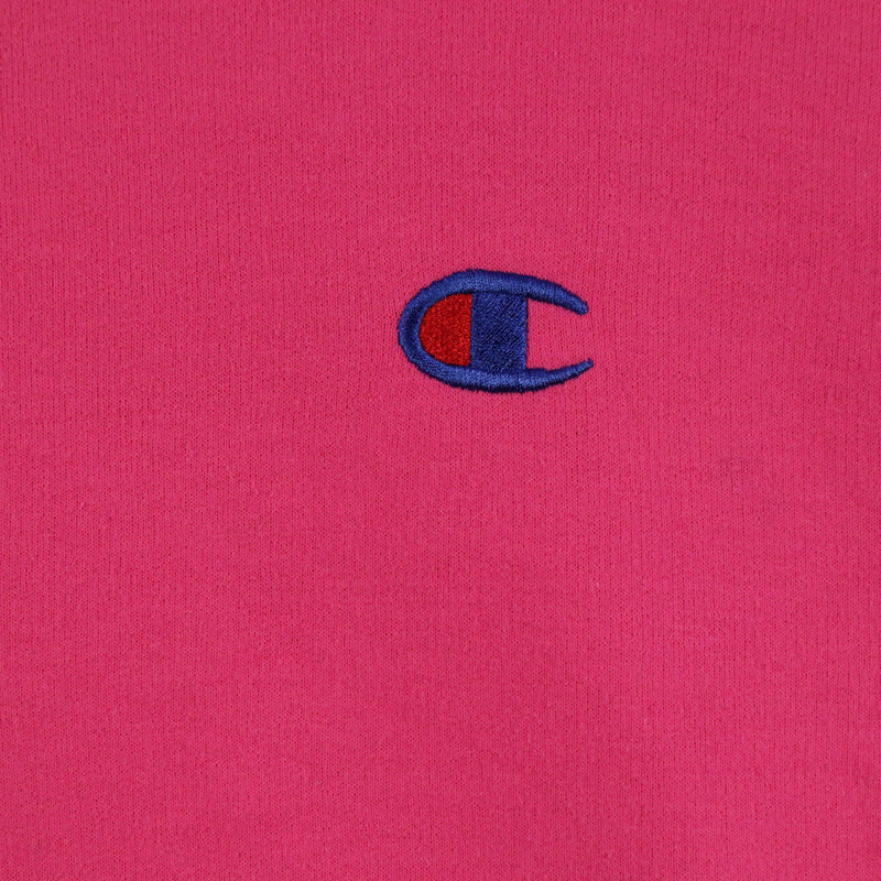 Champion 90's Crewneck Single Stitch Long Sleeve Jumper XSmall Pink
