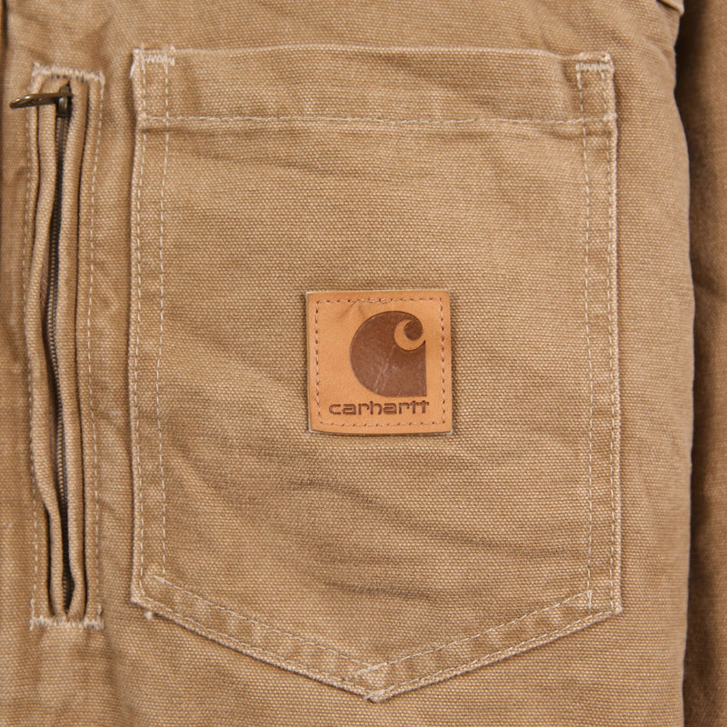 Carhartt 90's Heavyweight Button Up Workwear Jacket XLarge Tan Brown