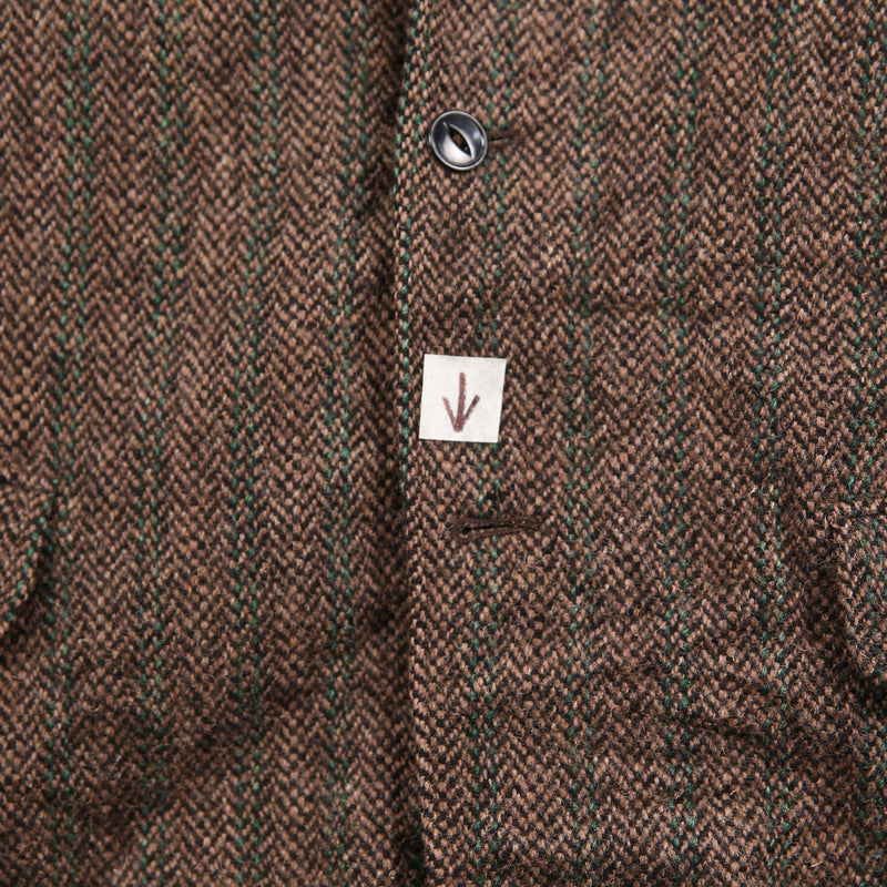 Harris Tweed 90's Tweed Wool Jacket Blazer XLarge Brown