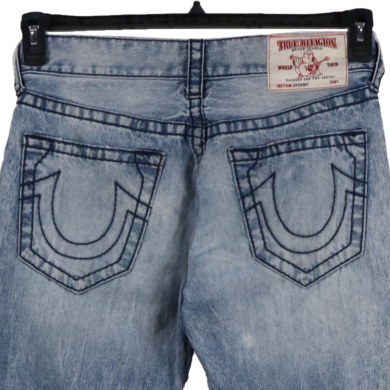 True Religion 90's Skinny Straight Leg Denim Jeans / Pants 32 x 32 Blue
