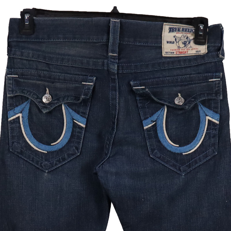 True Religion 90's Straight Leg Denim Jeans / Pants 38 Navy Blue