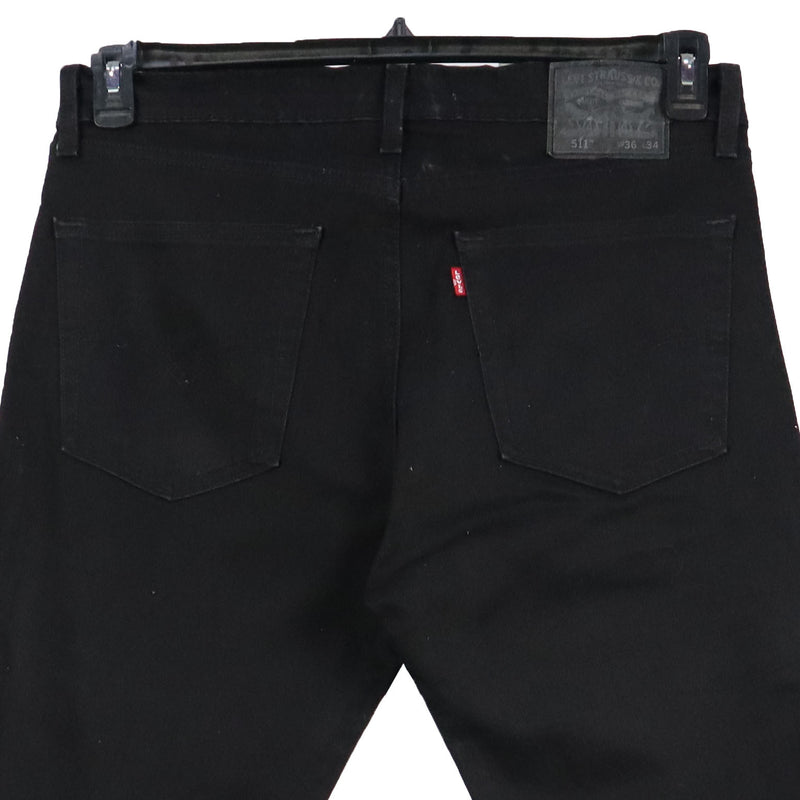 Levi's 90's 511 Straight Leg Denim Jeans / Pants 36 x 34 Black