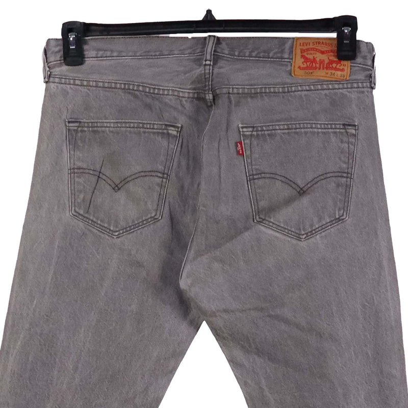 Levi's 90's Denim Straight Leg Jeans / Pants 34 x 32 Grey