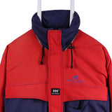 Helly Hansen 90's Hood in collar Waterproof Zip Up Puffer Jacket Small Red
