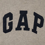 Gap 90's Spellout Logo Pullover Fleece Hoodie Small Grey
