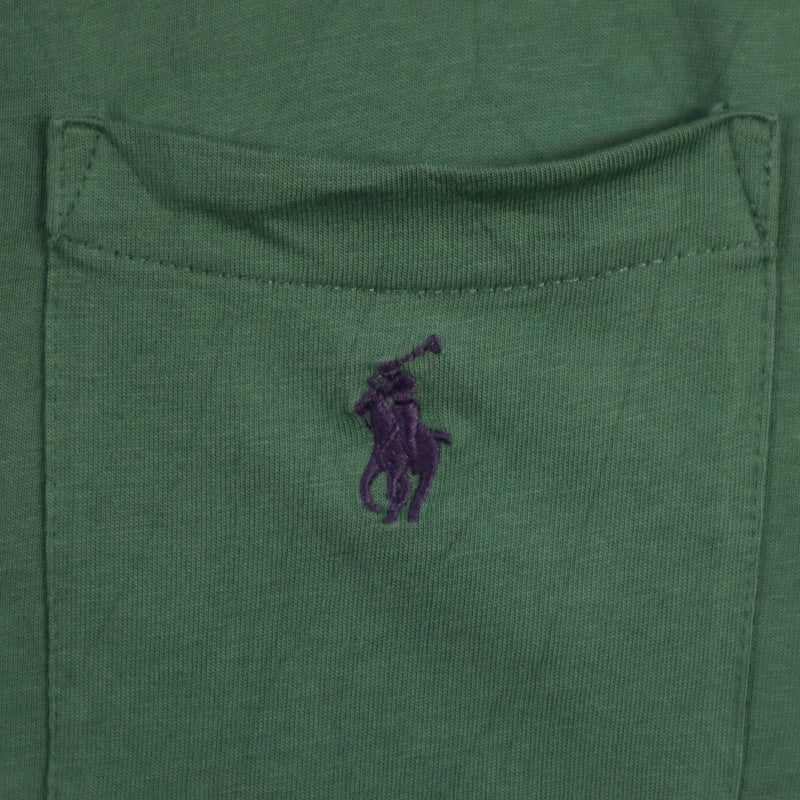 Polo Ralph Lauren 90's Single Stitch Short Sleeve Crewneck T Shirt XXLarge (2XL) Green