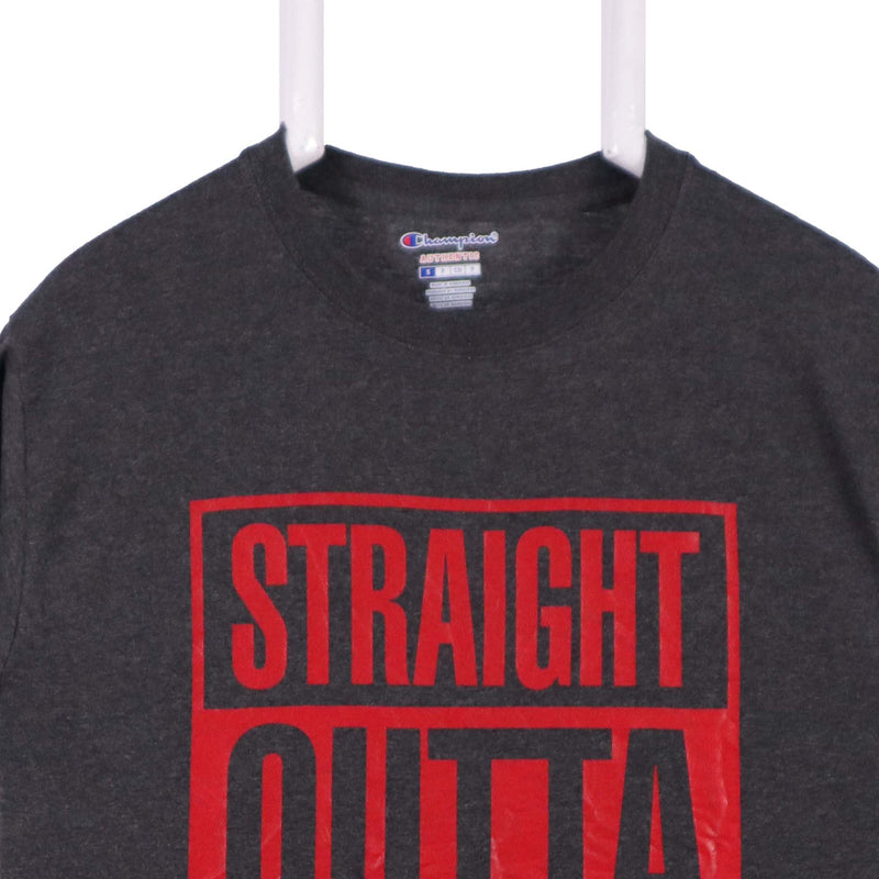 Champion 90's Straight Outta Boo Camp Short Sleeve T Shirt Small Grey