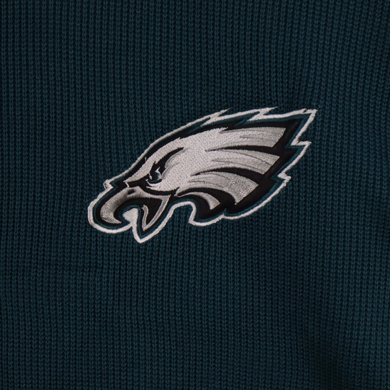 NFL 90's Eagles NFL Zip Up Jumper / Sweater XLarge Green