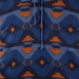 Denim Express 90's Aztec Hooded Zip Up Fleece Jumper Large Blue