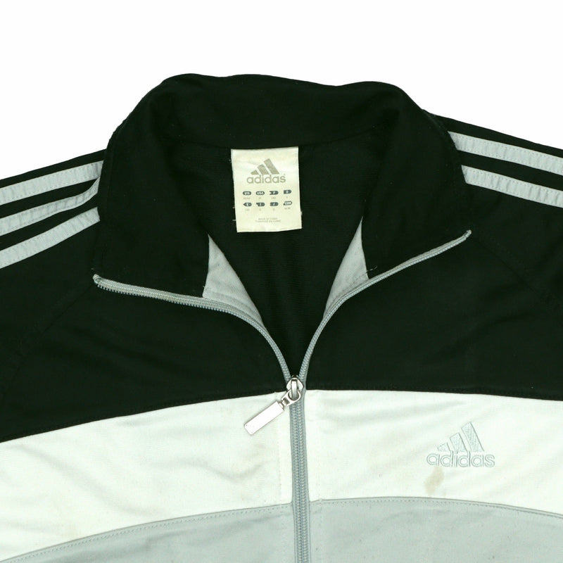 Adidas 90's Track Jacket Retro Windbreaker Large Grey