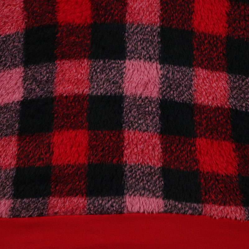 Secret Treasures 90's Pullover Striped Fleece Fleece Jumper Medium Black