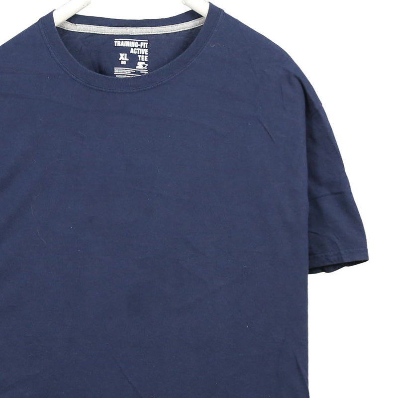 Starter 90's Plain Short Sleeve Crewneck T Shirt XLarge Navy Blue