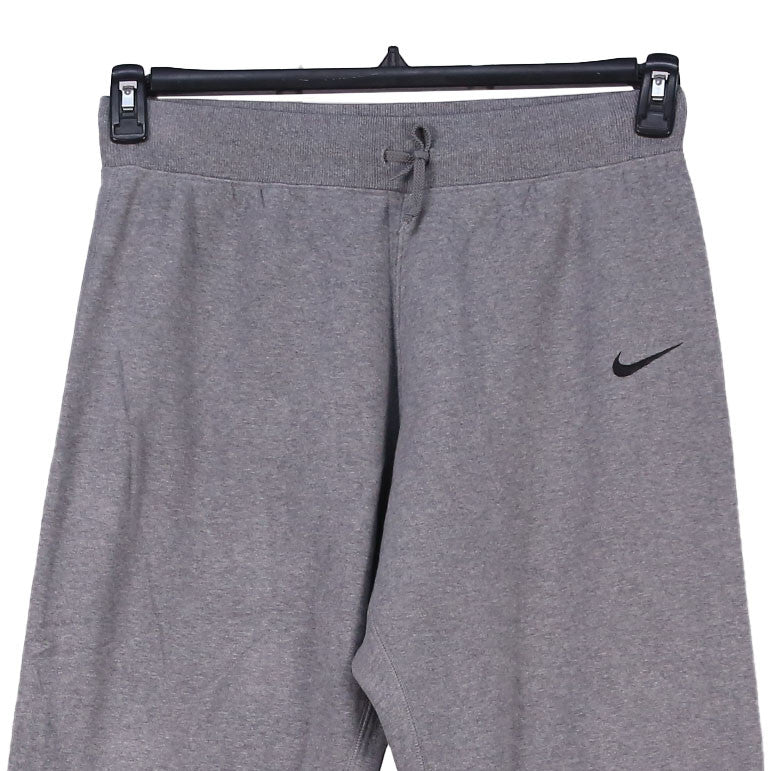 Nike 90's Swoosh Elasticated Waistband Drawstrings Joggers / Sweatpants Medium Grey