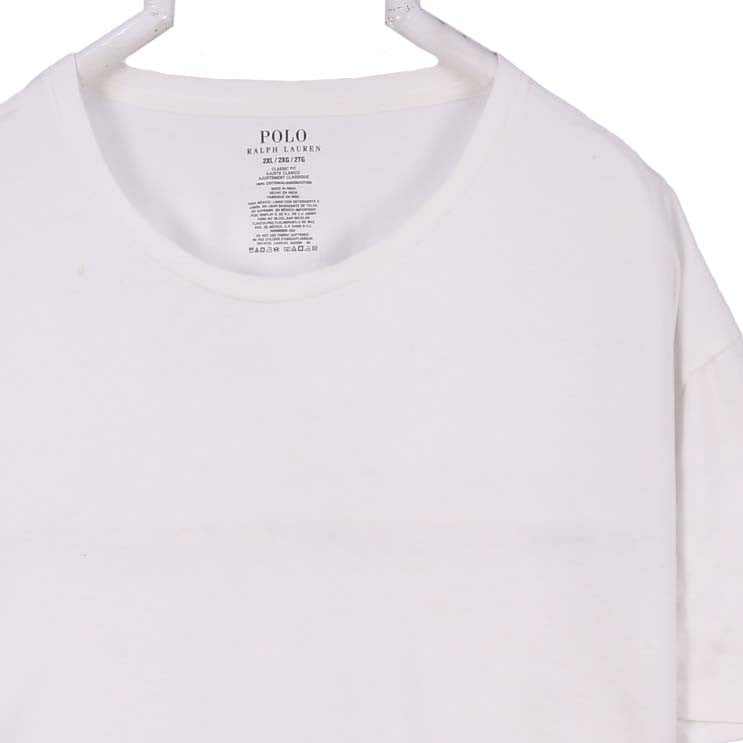 Polo Ralph Lauren 90's Plain Crewneck Short Sleeve T Shirt XXLarge (2XL) White