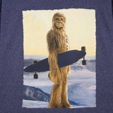 Star Wars 90's Chewbacca Graphic Lightweight Short Sleeve T Shirt XLarge Grey