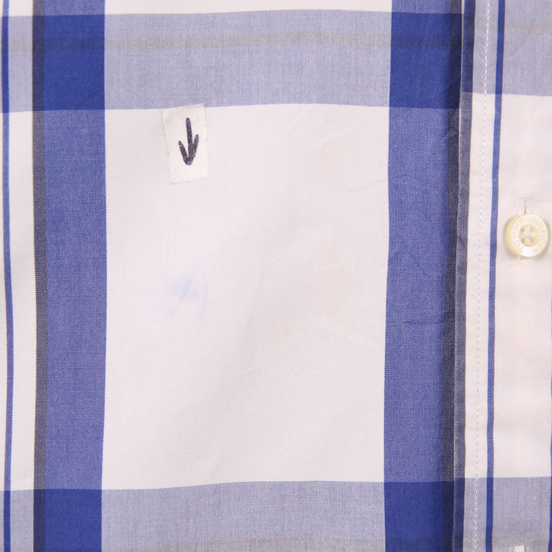 Tommy Hilfiger 90's Check Button Up Short Sleeve Shirt XLarge Blue